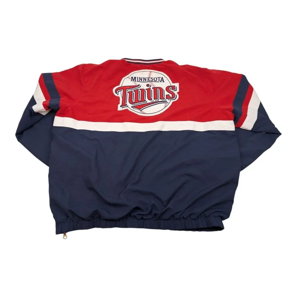 Minnesota Twins MLB Baseball Logo‎ Red White & Blue XL Pullover Jacket Lined